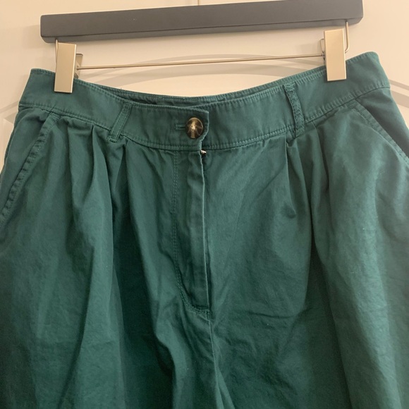 🍁LOFT high rise wide leg poplin pants, size 10 - Picture 3 of 4